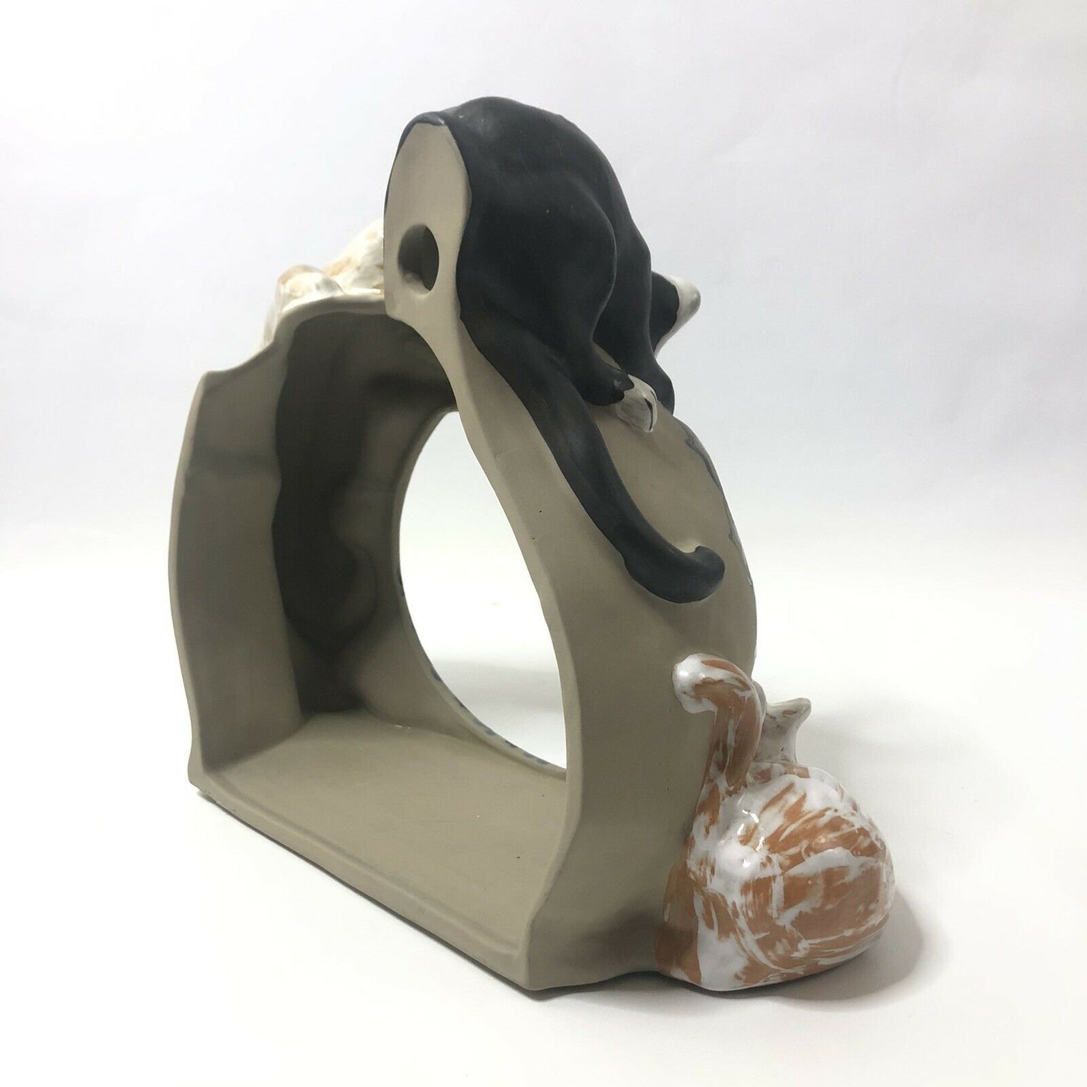 Louisville Stoneware Classy Cats Fish Bowl Holder Vintage Etsy