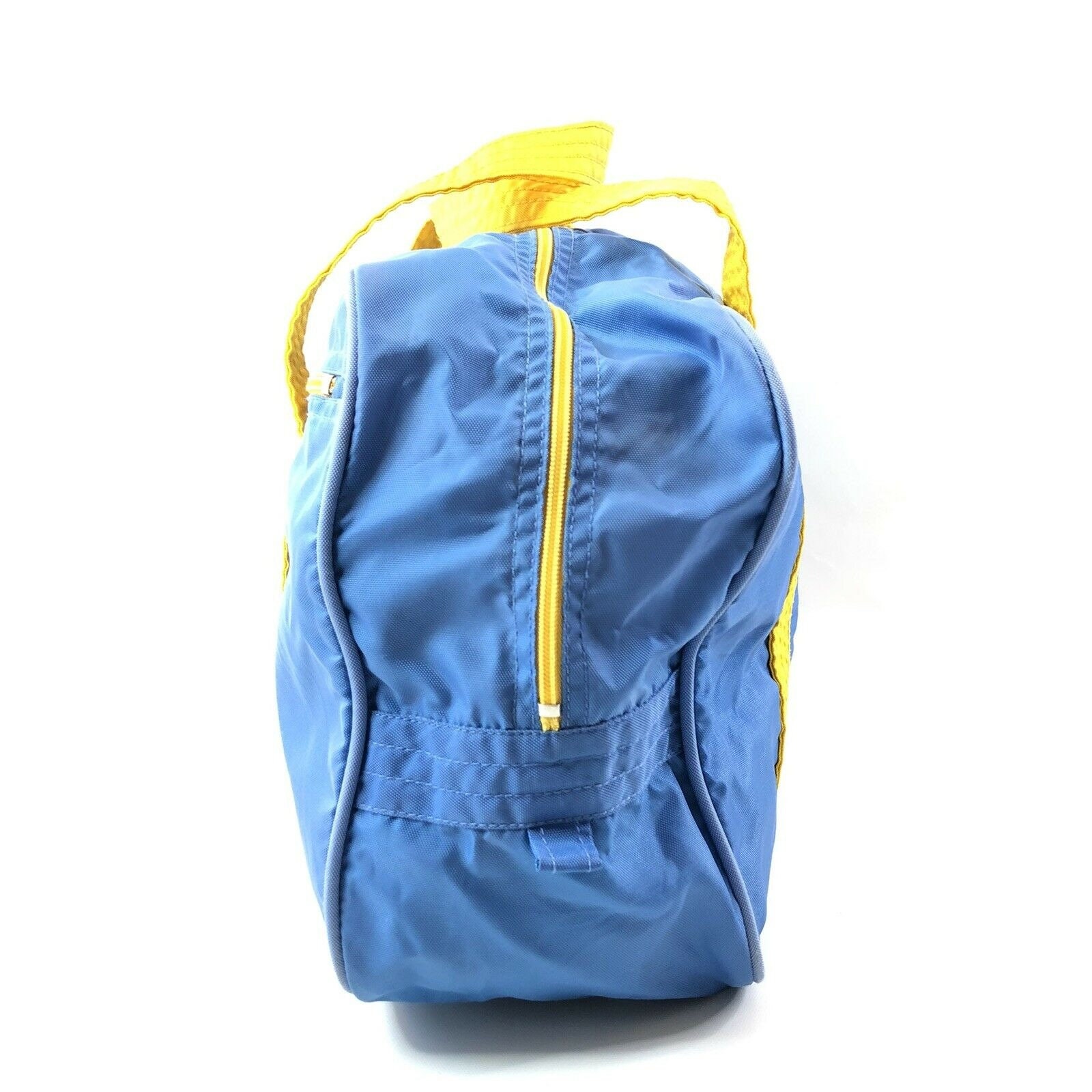Nike BRS Duffle Bag Light Blue Yellow Nylon Zippered Gym Bag Etsy