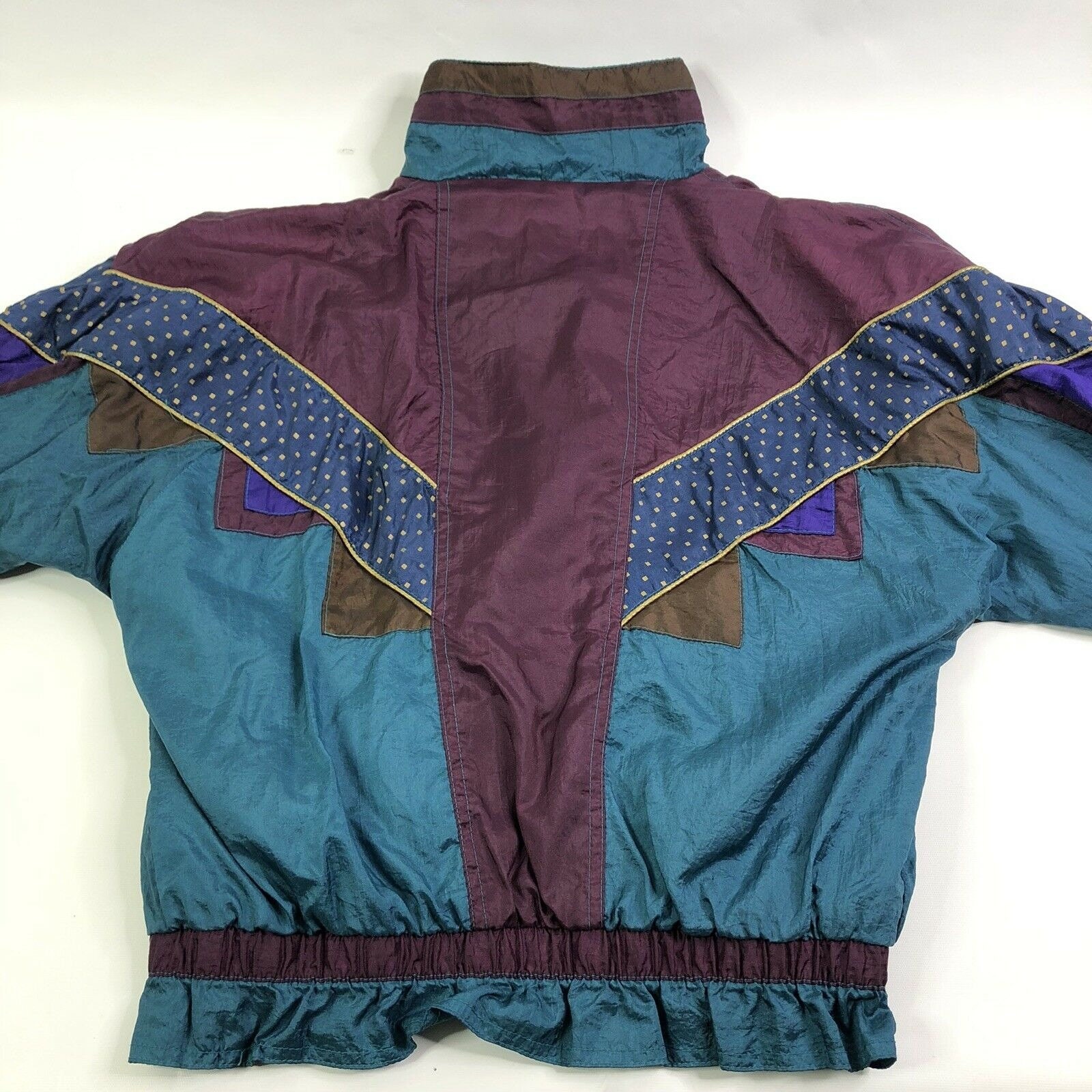 90s Womens Nylon Jacket Medium Shoulder 