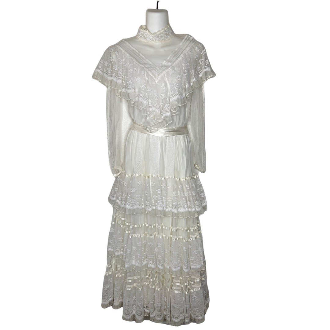 Vintage 70s Gunne Sax Jessica San Francisco Ivory Lace Wedding - Etsy