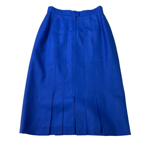 Vinage Louis Féraud Cobalt Blue Skirt Set Size Sm… - image 3