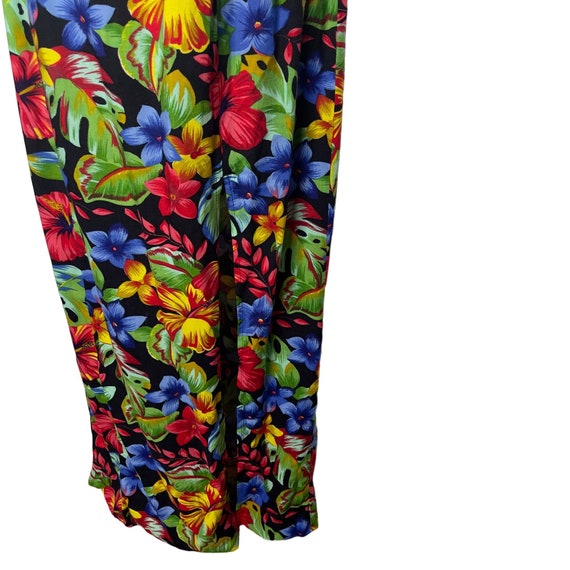 Vintage 90s Floral Sleeveless Maxi Dress Small Al… - image 6