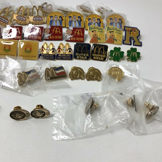 McDonalds Crew Lapel Pins Collectible Flair Pinbacks … Gem