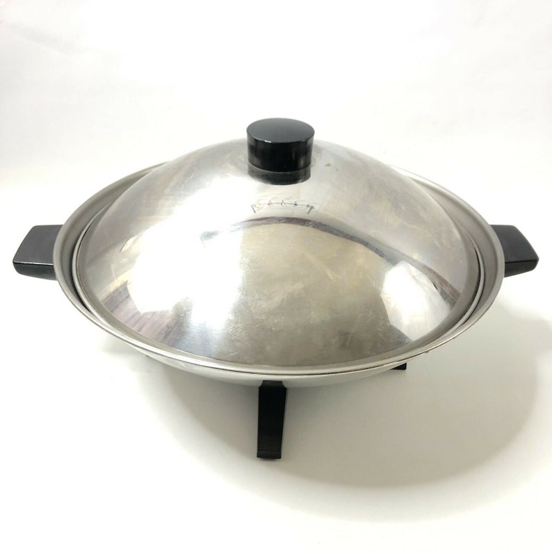 Vintage Farberware Electric Wok Model 321 Aluminum Clad Etsy