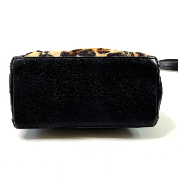 Vintage Carla Mancini Purse Black Leather Animal … - image 7