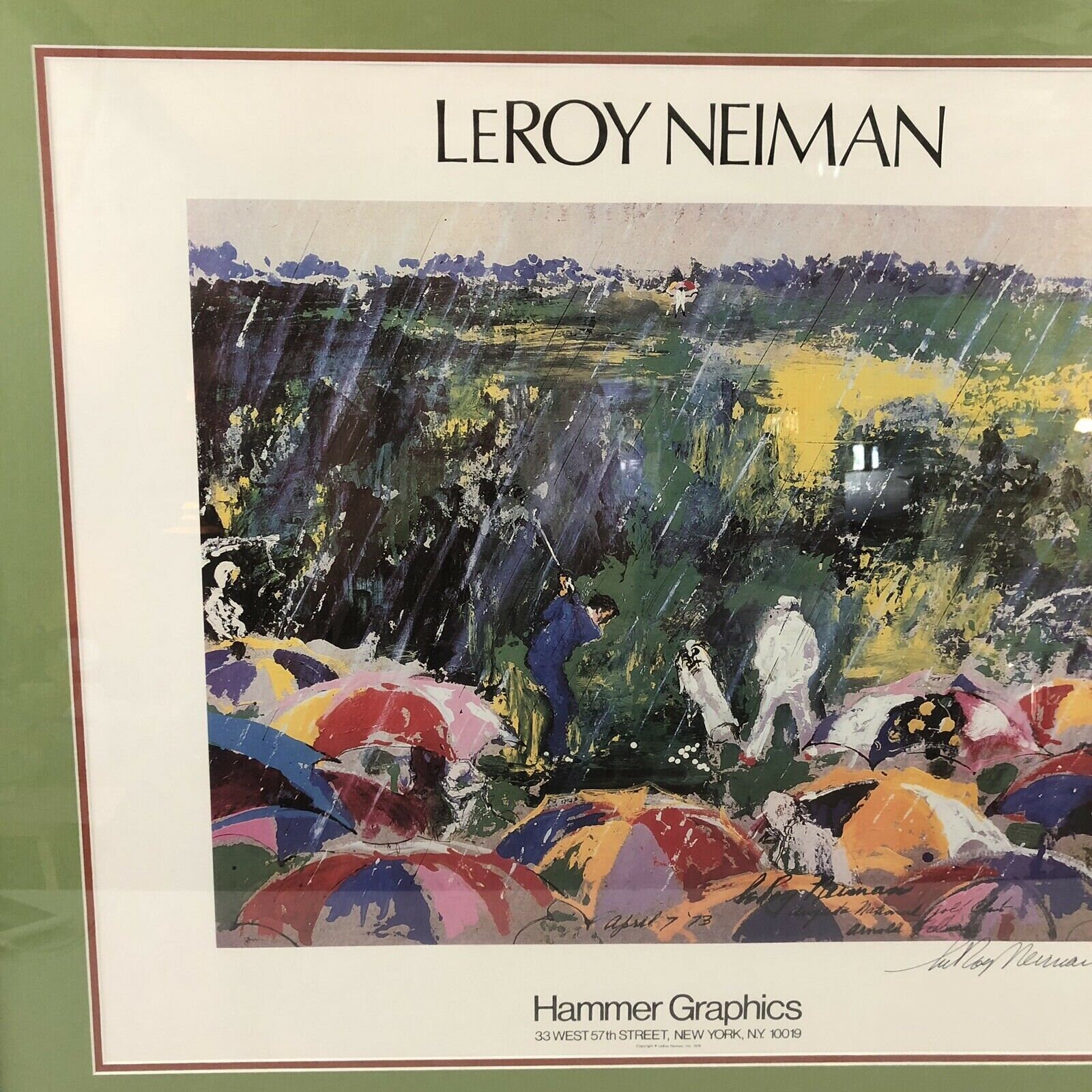 Leroy Neiman Signed Hammer Graphics Arnold In The Etsy