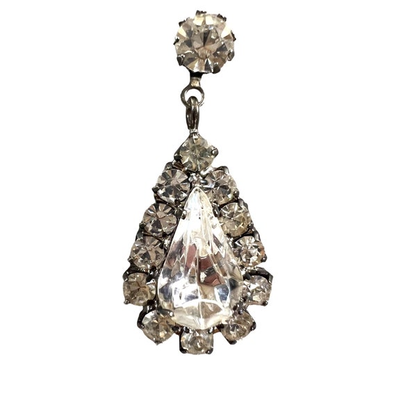 Vintage Austrian Crystal Dangle Earrings Formal B… - image 5