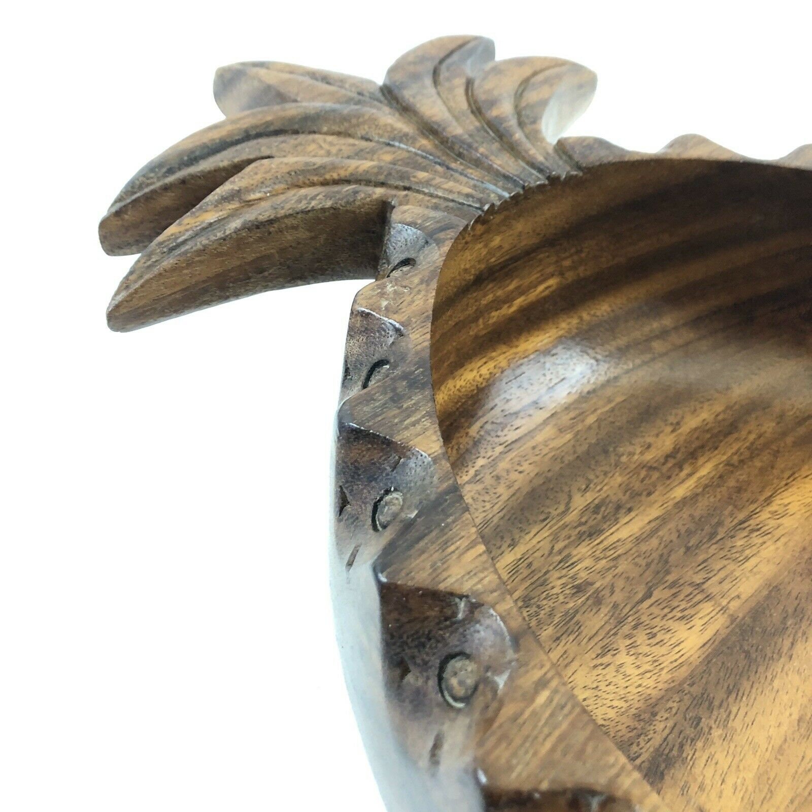 Carved Wooden Pineapple Serving Bowl X Large X Deep With Etsy