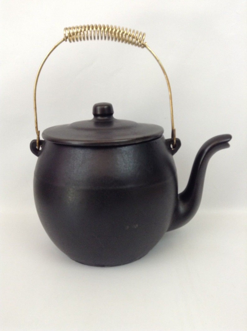 Vintage Mccoy Kookie Kettle Black Tea Pot Cookie Jar USA With Etsy