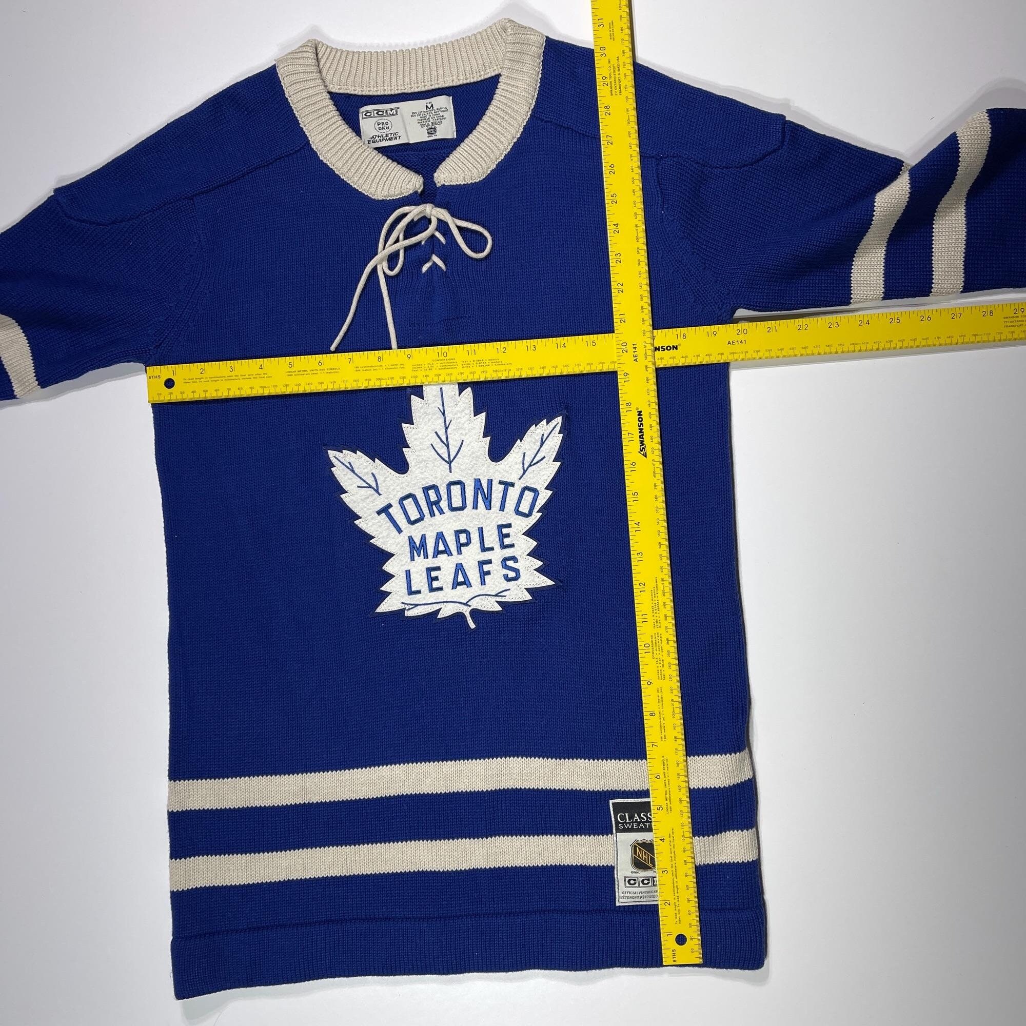 CCM Toronto Maple Leafs NHL Hockey Jersey Sweater vintage Blue Etsy