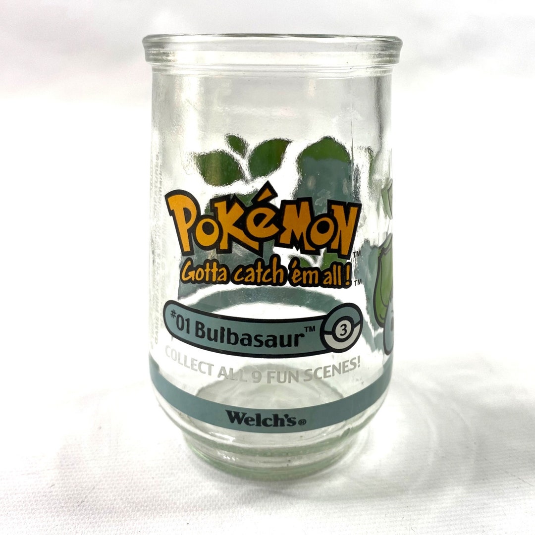 Vintage Welches Pokemon Jelly Jar Glass Bulbasaur Collectible Etsy
