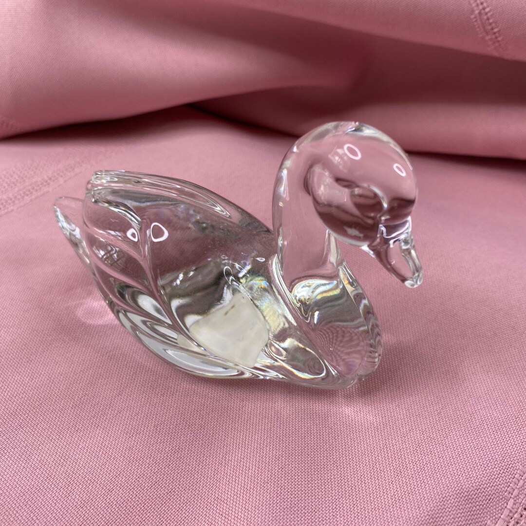 Princess House 24 Lead Crystal Swan Figurine Paperweight Etsy