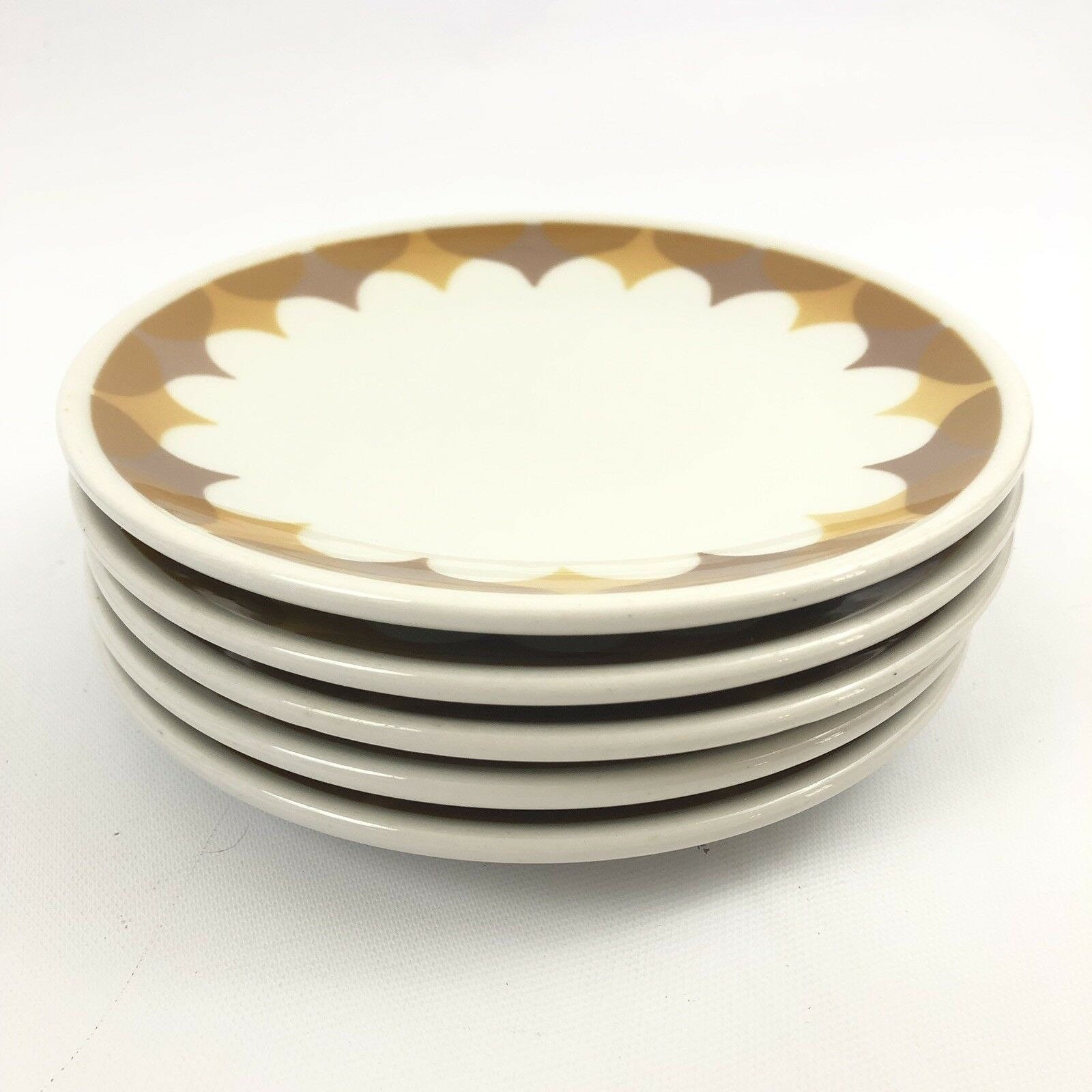 French Plate Les Chandelles Ceramic Pottery Vintage Distressed