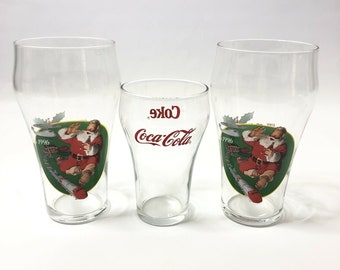 Details about   Vintage Coca Cola Santa Glass Mug /Glassware/Collectible/Christmas 
