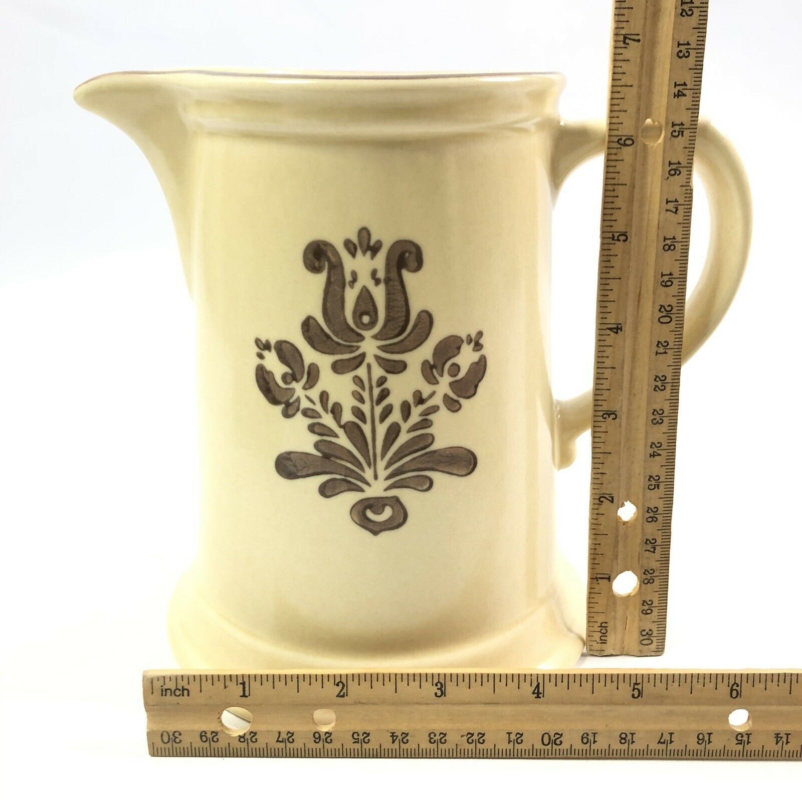 Vintage Pfaltzgraff Village Pitcher With Handle and Spout 32oz Etsy