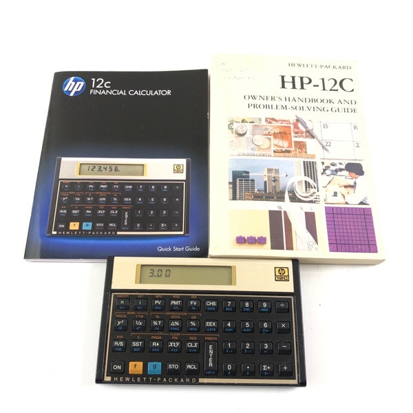 Hewlett Packard HP 12C Financial Calculator Users Guide and CD Programmable