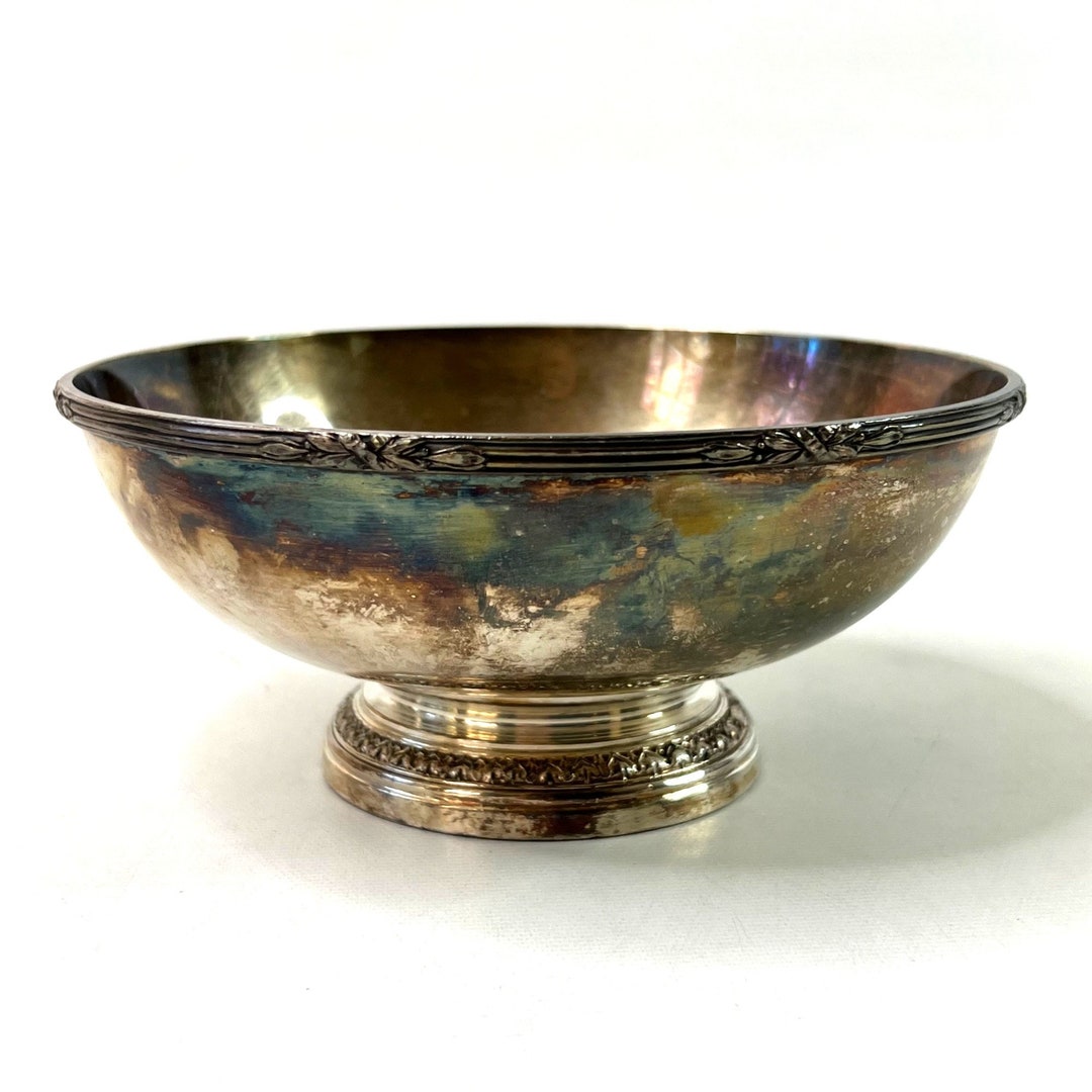 Reed & Barton Serving Bowl Electro Plated Nickel Silver Bowl Etsy