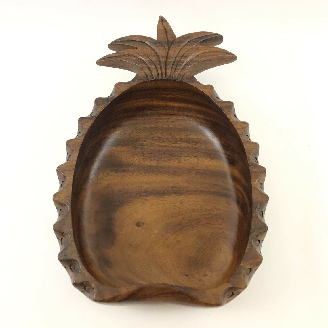 Carved Wooden Pineapple Serving Bowl X Large X Deep With Etsy