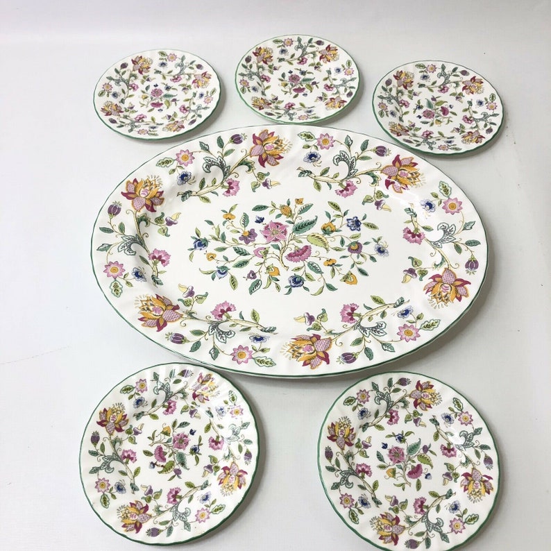 Nikko Tableware Japan Pink Green Flowers Mugs Cups Set Of 2