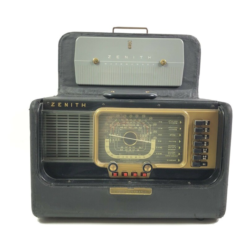 Zenith Radio Corp Transoceanic Wave Radio Model H500 Etsy