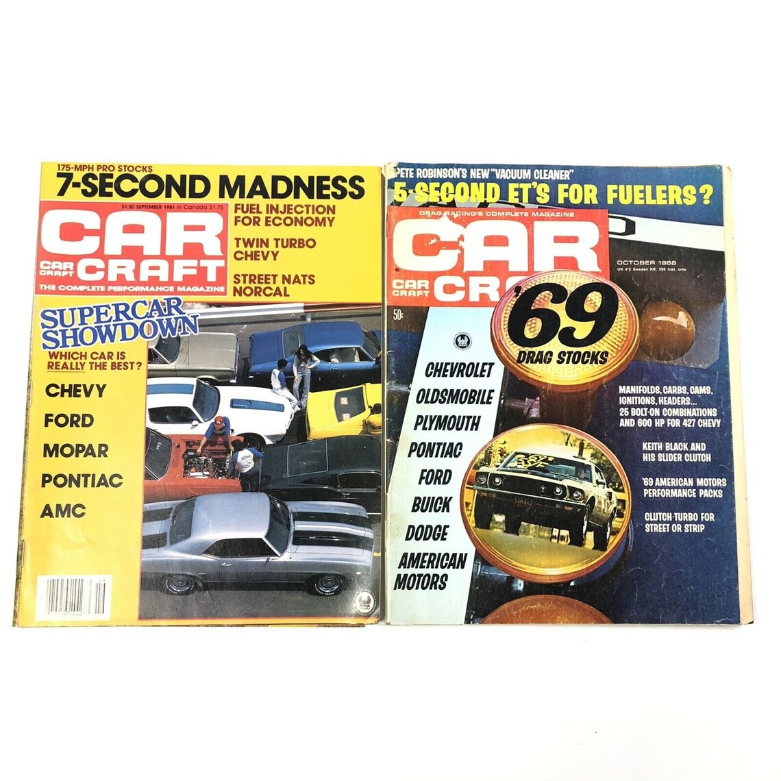 Vintage 1970s Car Craft Magazine Lot of 15 Street Engines Etsy