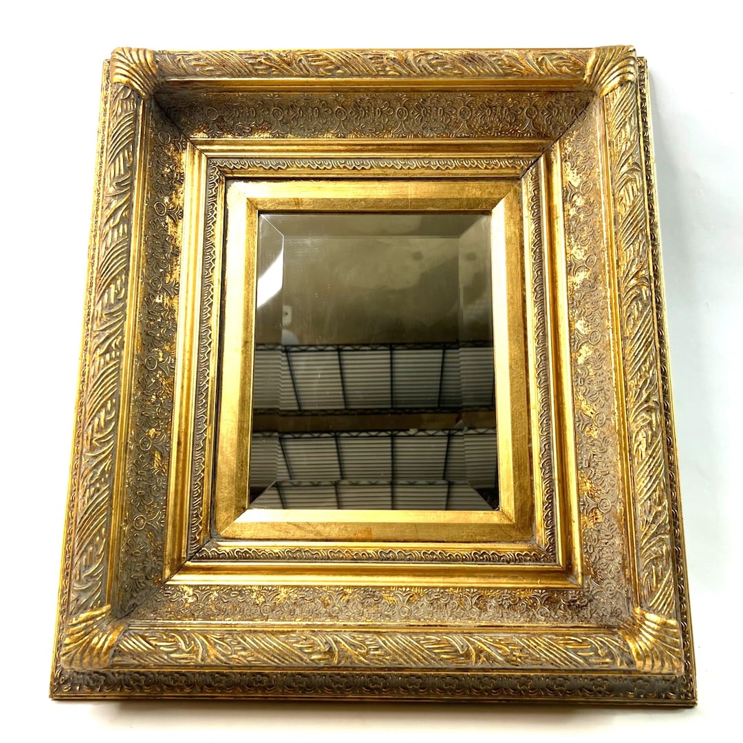 Vintage Ornate Gold Wood Framed Mirror Wall Decor Hollywood - Etsy