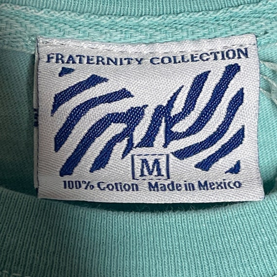 Fraternity Collection Turquoise Pocket T Shirt Me… - image 5