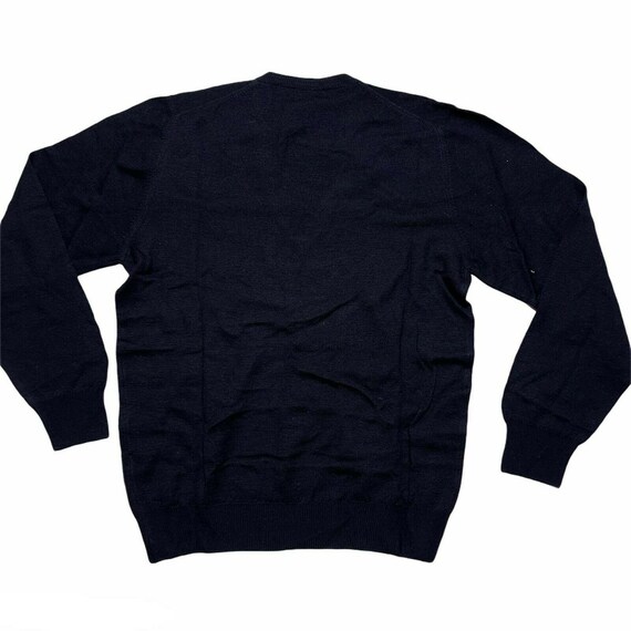 Mens Cezar Wool Sweater Navy Dead Stock Medium Vi… - image 2