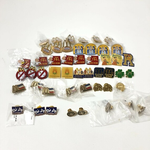 McDonalds Crew Lapel Pins Collectible Flair Pinbacks … Gem