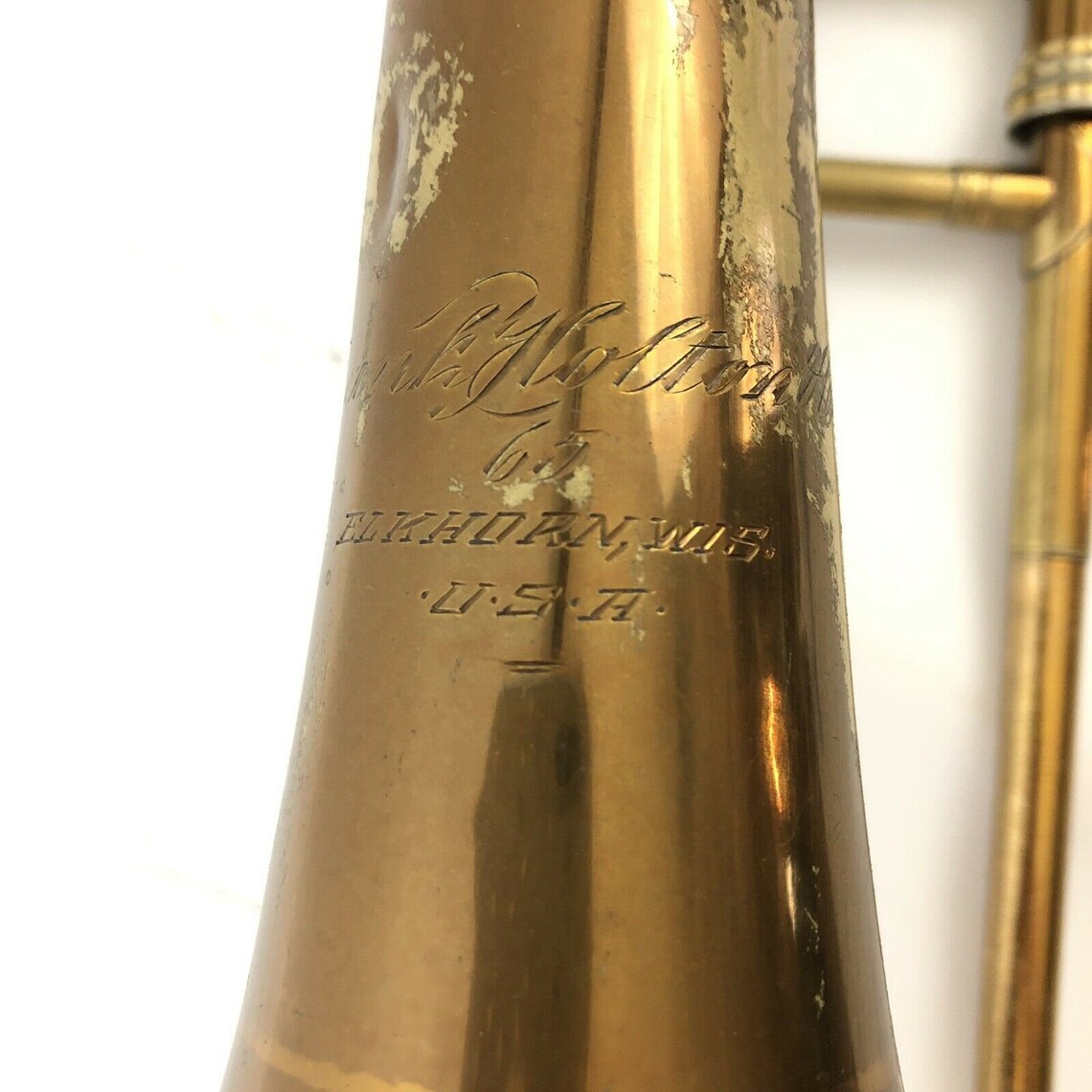 1940 Trombone Frank Holton 65 Elkhorn WIS U.S.A. with Hard Etsy