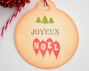 Etiquettes Noel Etsy