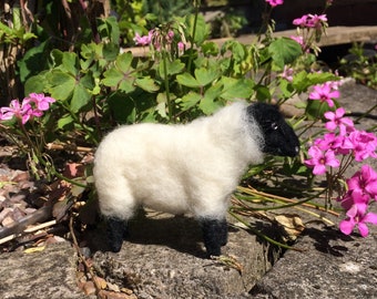 Needle Felted Suffolk Sheep