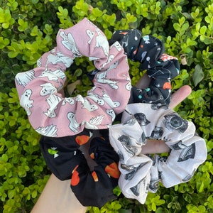 100% Cotton Halloween Scrunchies