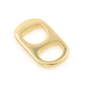 18K Gold filled Soda Label Verbinder,Soda Pull Ring Anhänger,Armband Verbinder,Schlichter Schmuck Anhänger,Für Schmuckherstellung