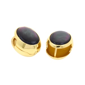 Oval Earring, 18K Gold Filled Pierced Earrings,  CZ Geometry Earrings, Zircon Earrings 20x16mm