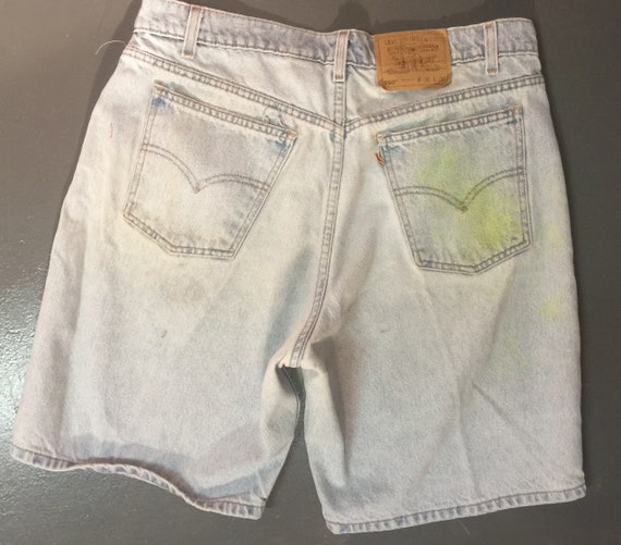 Vintage 1980s Men's LEVI'S Trashed Light Wash 550… - image 6