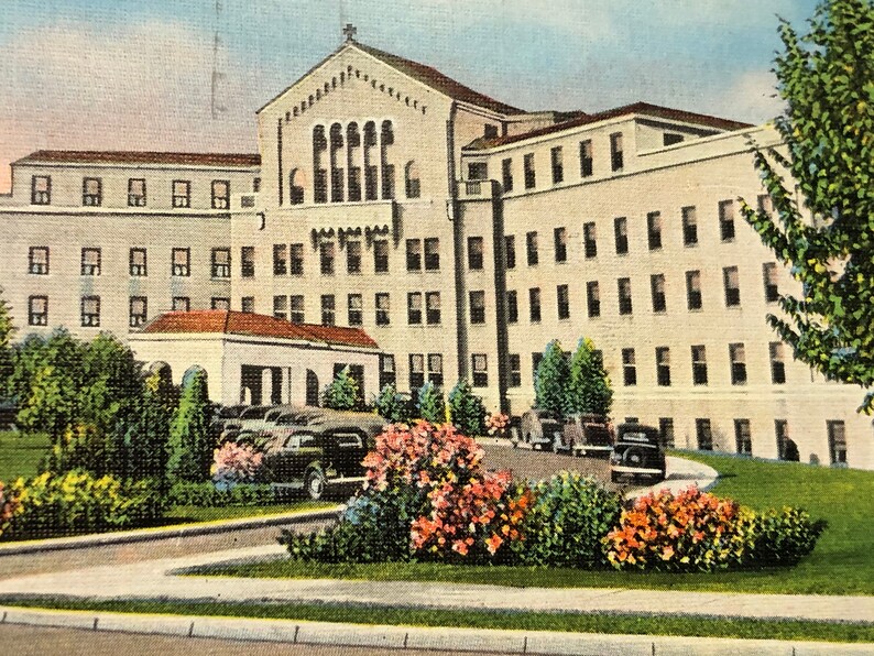 Vintage 1930s Linen Postcard Good Samaritan Hospital DAYTON Etsy