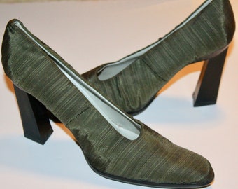 Olive Green Heels - Etsy