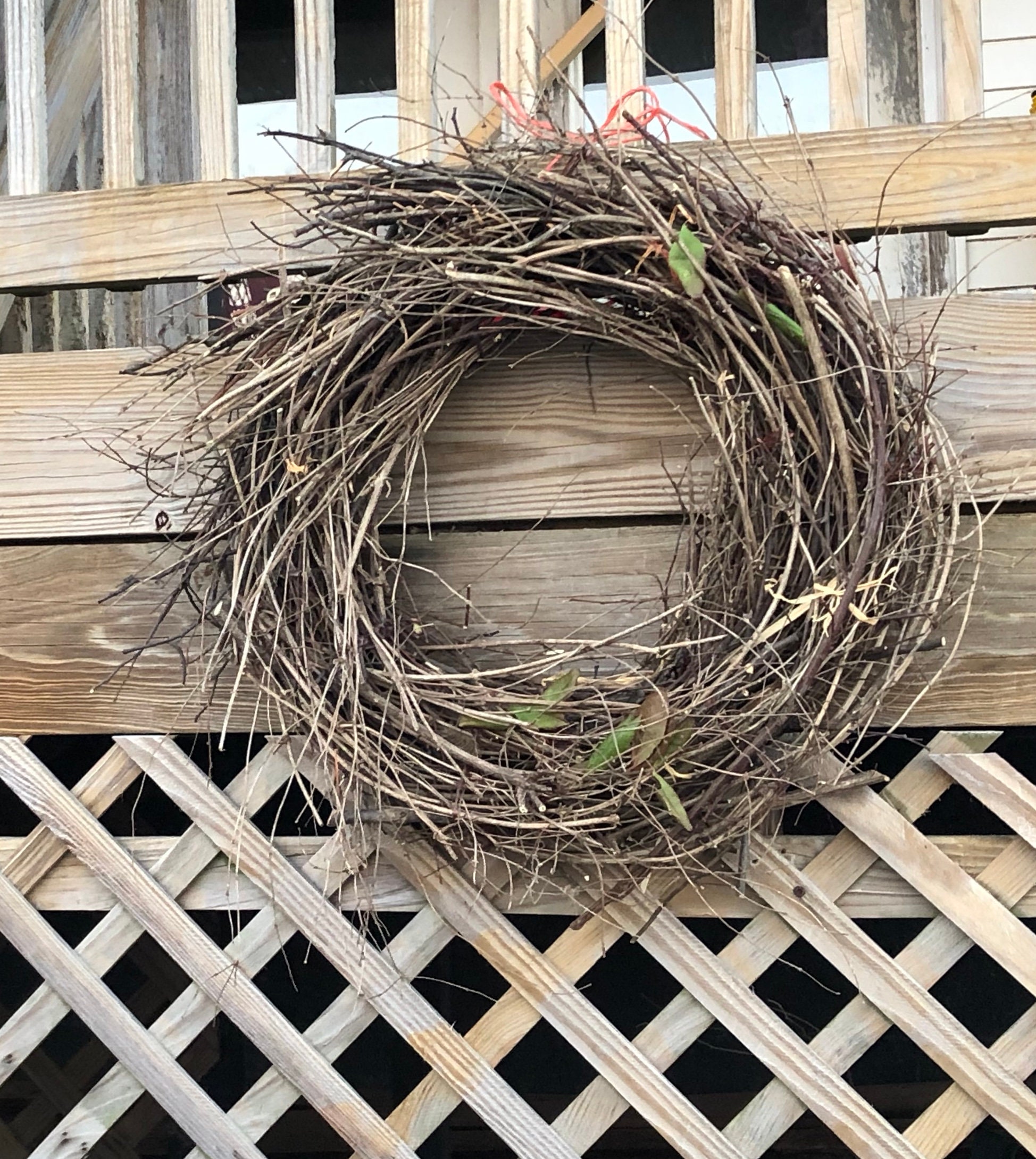 Extra Large Heavy Duty Outdoor Natural Twig Tree Branch Wreath Etsy