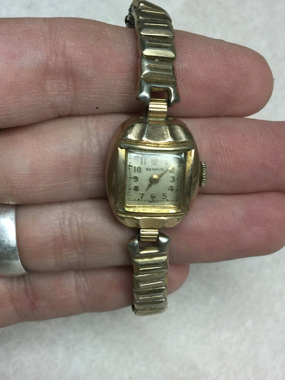 Vintage BENRUS Ladies' 10 Kt R.G.P. (Rolled Gold … - image 2