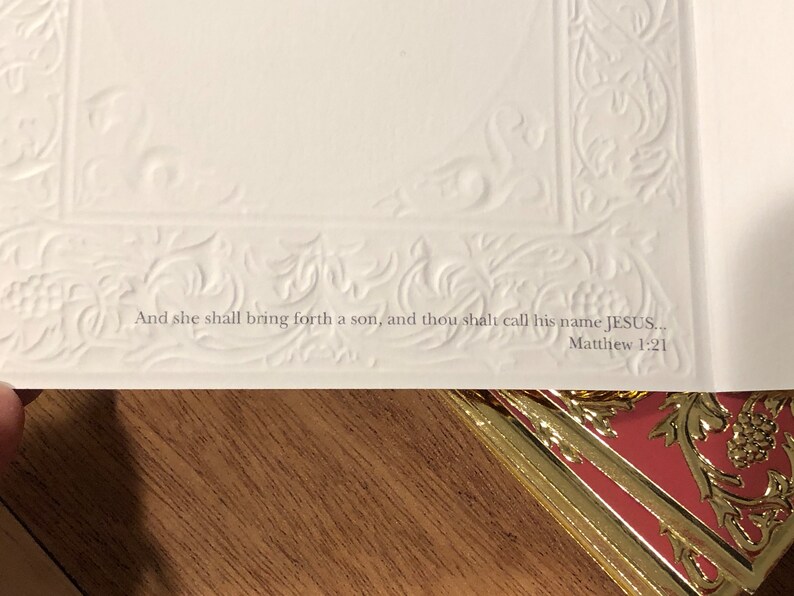 Set of 19 PAPER MAGIC Group Virgin & Child Gold Embossed Etsy