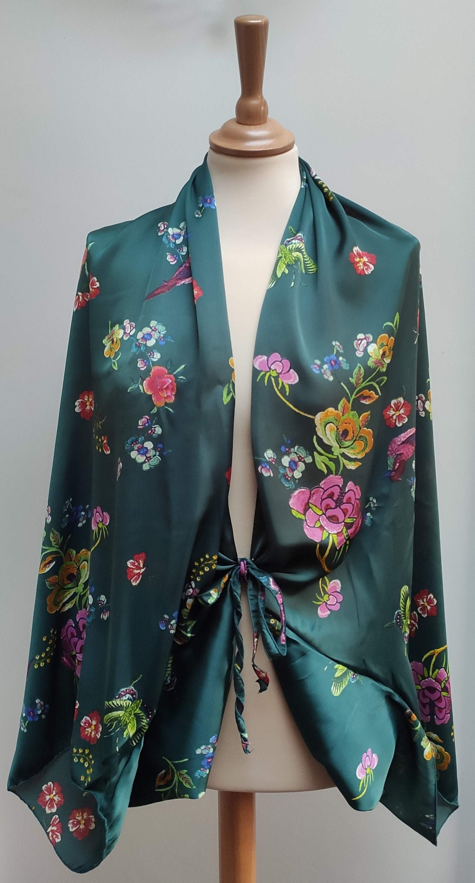 Silk Shawls With Sleeves For Women Made In Italy