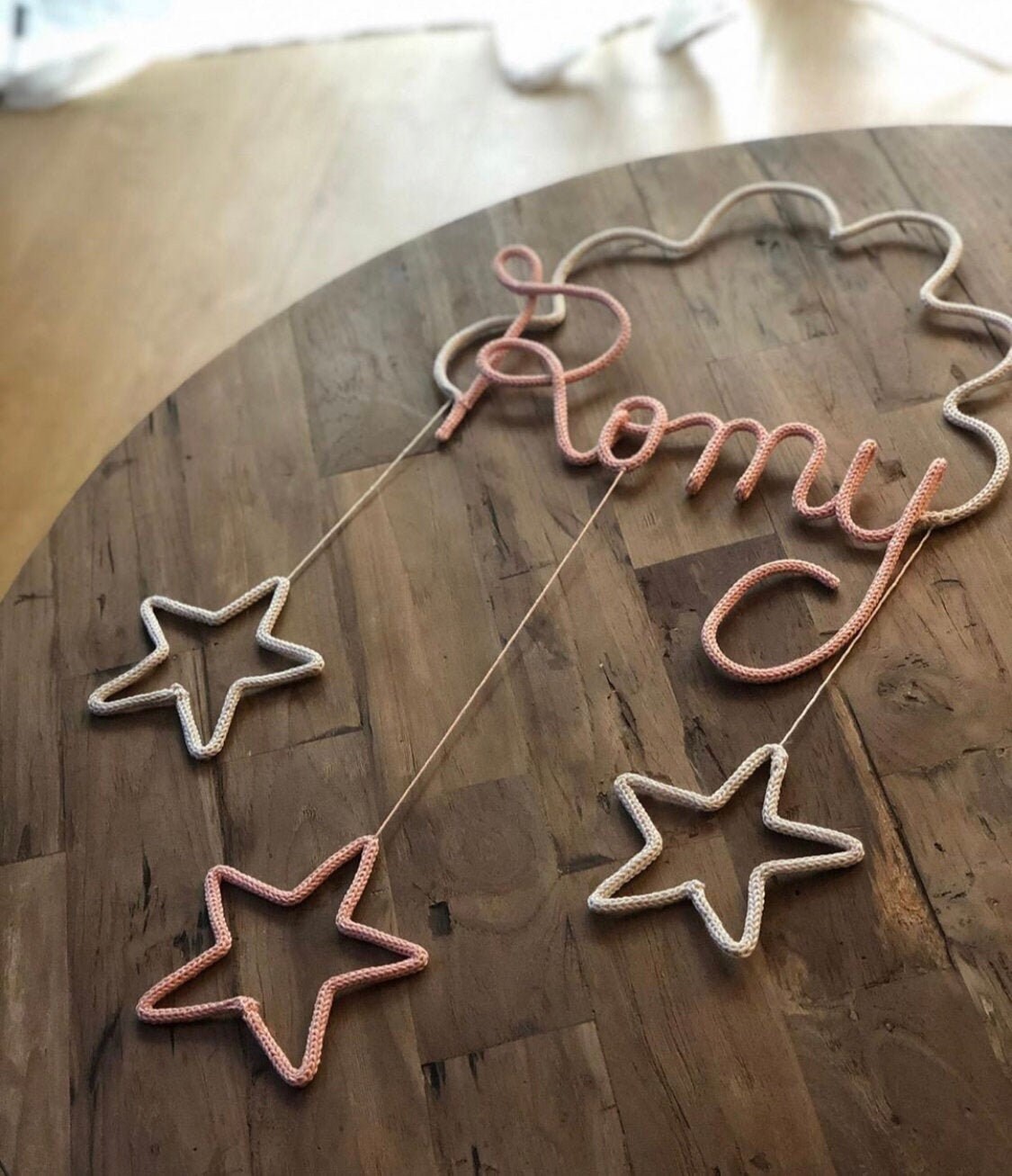 Prénom, Nuage en Tricotin & Suspensions