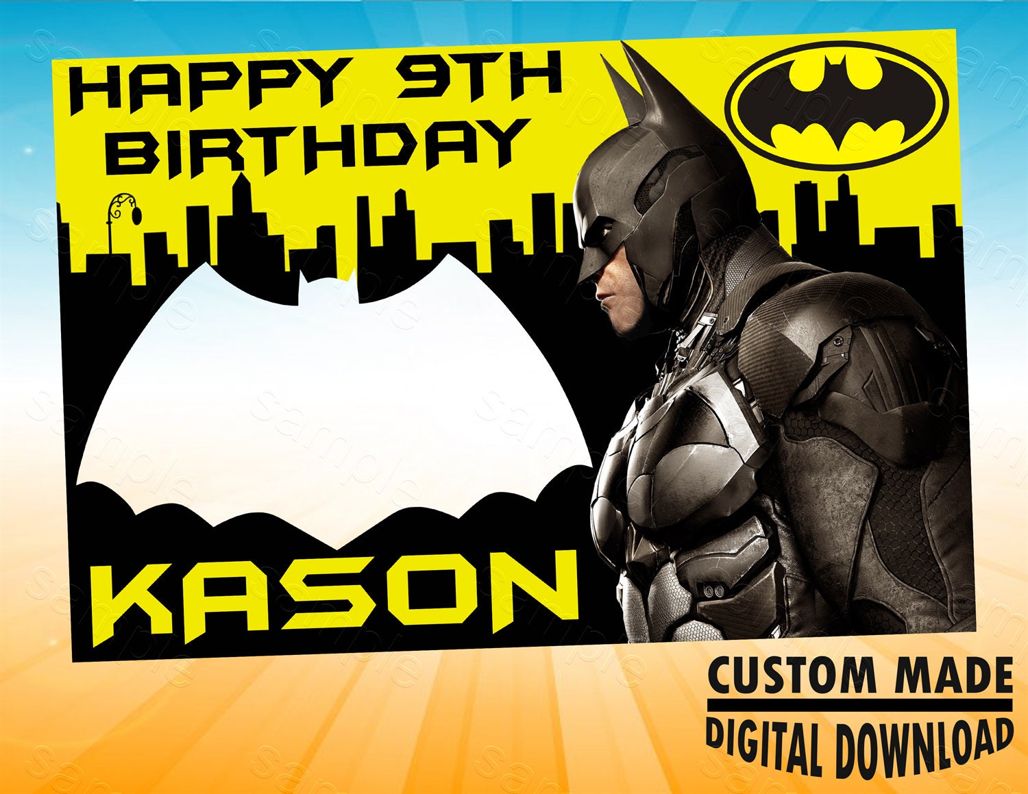 Batman Photo Booth Batman Photo Frame Batman Birthday Prop | Etsy