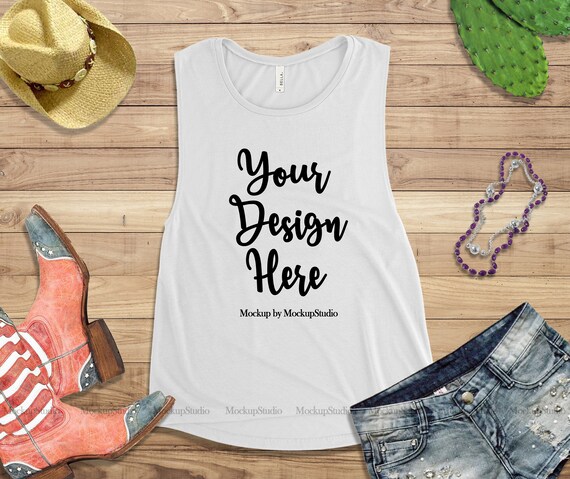 Download White Tank Top Bella Canvas 8803 Mockup Women Blank Freebie Download Free Mockups Download Yellowimages Mockups