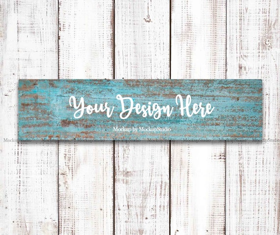 Download Free Farmhouse Blue Wooden Sign Mockup Rustic Stencil Wood Sign Shirt Free Psd Mockups Update PSD Mockup Template