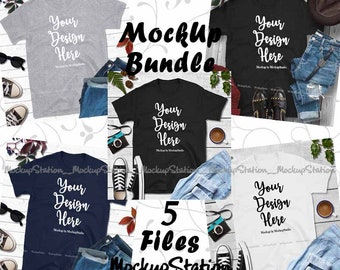 Gildan Sweatshirt Flat Lay Mockup Dark Heather Grey Wood Etsy