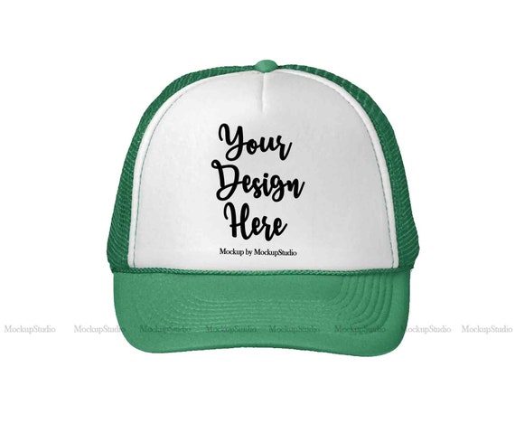 Download Green Hat Mockup St Patricks Cap Mock Up Trucker 14346134 Mockups Free Psd Templates