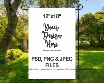 Download Garden Flag Mockup Etsy