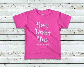 Kids Olive Tshirt Mockup Children American Apparel 2105 Blank Etsy